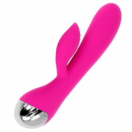 Ohmama Vibrador Recargable Con Rabbit 10 Modos De Vibración 19 Cm