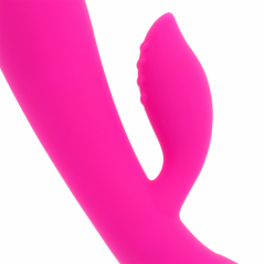 Ohmama Vibrador Recargable Con Rabbit 10 Modos De Vibración 19 Cm