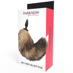 Darkness Cola Natural Con Plug Anal Silicona 10Cm