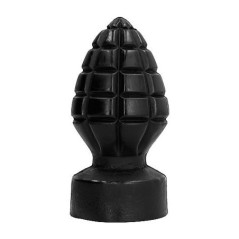 All Black Plug Anal Forma Granada