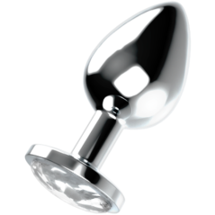 Ohmama Plug Anal Con Cristal Gris S, M o L