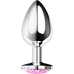 Ohmama Plug Anal Con Cristal Rosa S M o L