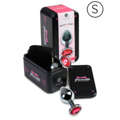 Secretplay Plug Anal Aluminio Diamante Fucsia