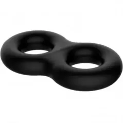 Anillo Doble De Silicona Negro Crazy Bull