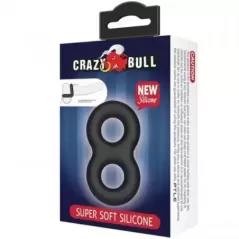 Anillo Doble De Silicona Negro Crazy Bull