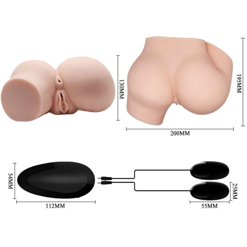 Torso masturbador con vagina y ano