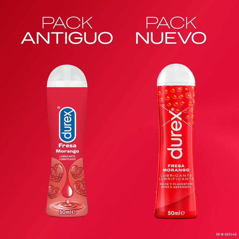 Nuevo Embalaje Lubricante Durex Fresa