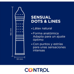 Control Preservativos Sensual Dots & Lines
