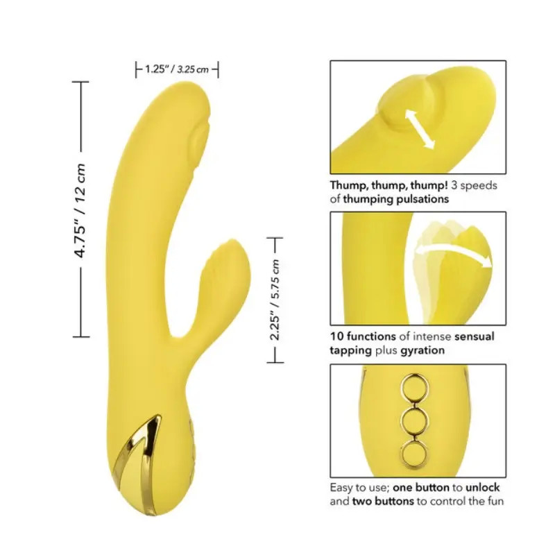 Vibrador Doble Amarillo