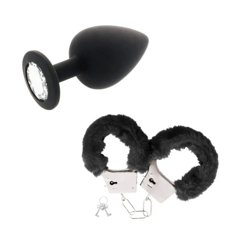 Set De Plug Anal Con Esposas Suaves