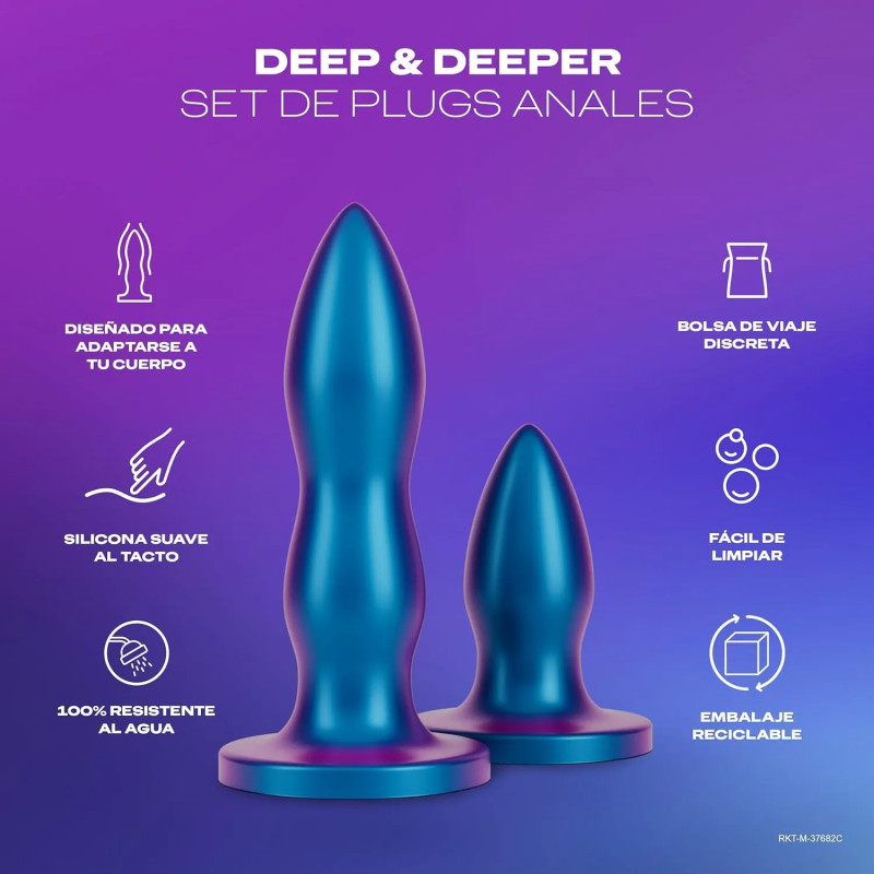 Plug anal azul durex Plug anal azul durex