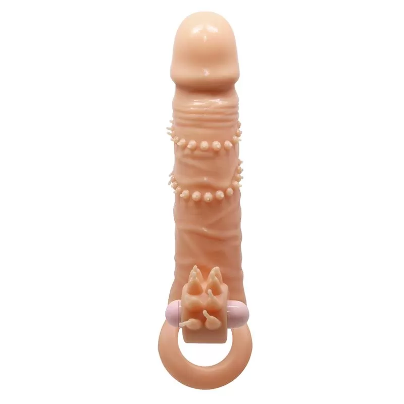 Extension de pene con estimulador de clitoris