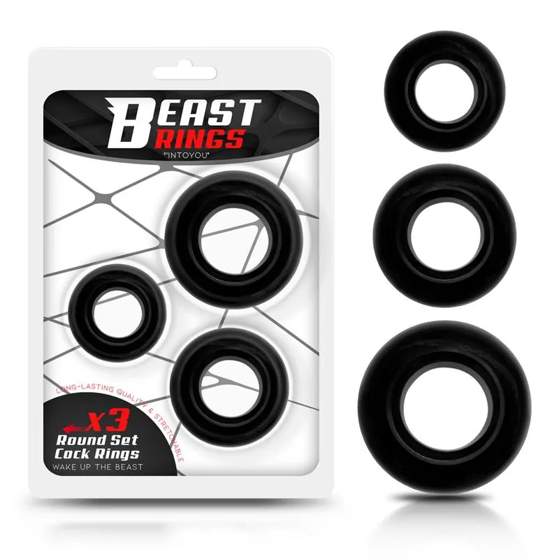 Beast Rings Set De Anillos de Pene Negro