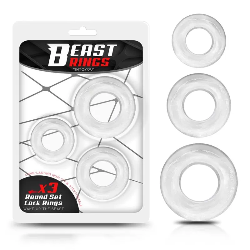 Beast Rings Set De Anillos de Pene Blanco