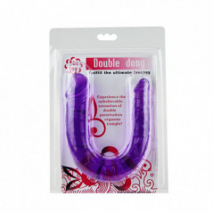 Baile Double Dong Dildo Doble Morado Rosa O Azul