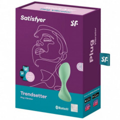 Satisfyer Trendsetter Plug Vibrador App Negro O Verde